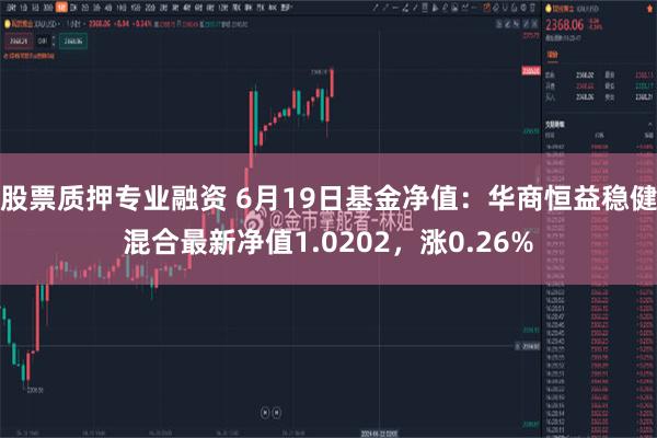 股票质押专业融资 6月19日基金净值：华商恒益稳健混合最新净值1.0202，涨0.26%