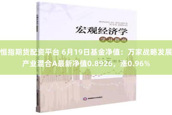 恒指期货配资平台 6月19日基金净值：万家战略发展产业混合A最新净值0.8926，涨0.96%