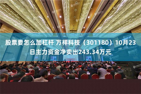 股票要怎么加杠杆 万祥科技（301180）10月23日主力资金净卖出243.34万元